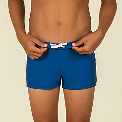 NABAIJI Chlapčenské boxerkové plavky 100 Basic modré 12-13 r (151-160 cm)