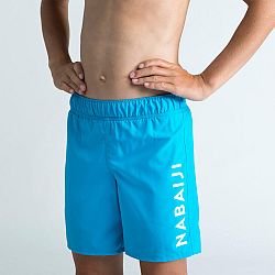 NABAIJI Chlapčenské šortkové plavky 100 modré tyrkysová 8-9 r (131-140 cm)