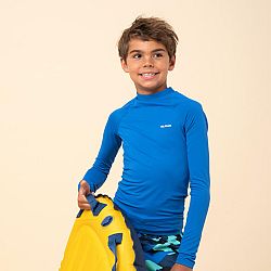 OLAIAN Detské tričko s UV ochranou s dlhým rukávom modré 8-9 r (131-140 cm)