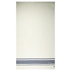 OLAIAN Plážová osuška 170 × 100 cm Avorio modrá biela