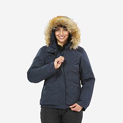 QUECHUA Dámska nepremokavá zimná bunda na turistiku SH500 do -8 °C modrá M