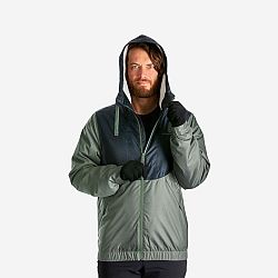 QUECHUA Pánska nepremokavá zimná bunda na turistiku SH100 do -5 °C khaki M