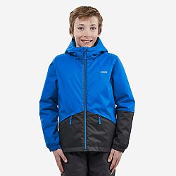 WEDZE Detská lyžiarska hrejivá a nepremokavá bunda 100 modrá 6 rokov